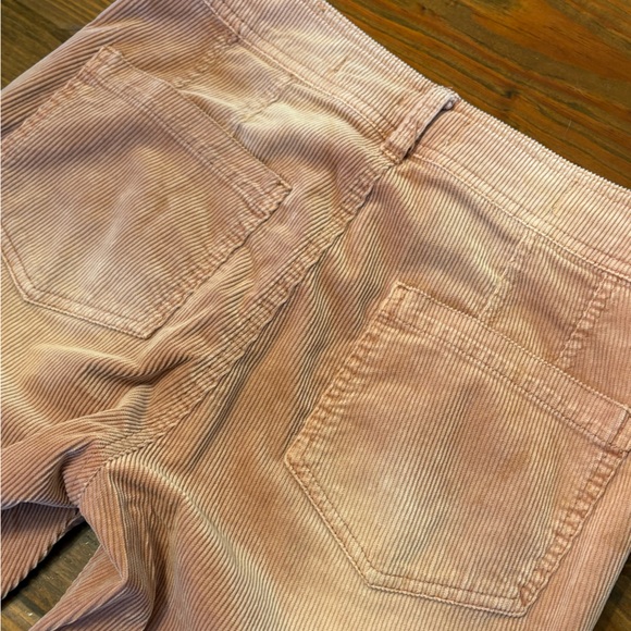 Anthropologie Pilcro Washed Pink Corduroy Pants Size 26 Straight Wide Leg Salmon - Picture 6 of 8